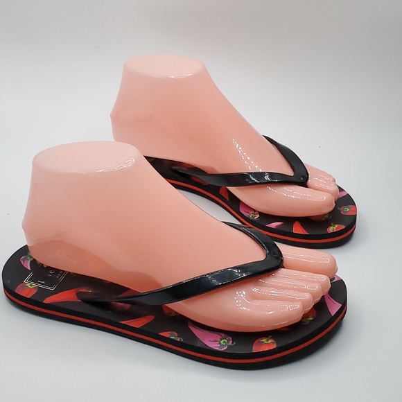 Kate Spade Chili Pepper Flip Flops size 5 / 6 - Picture 14 of 14